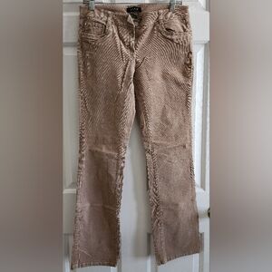 White House Black Market Tan Corduroy Sleek Boot Pants